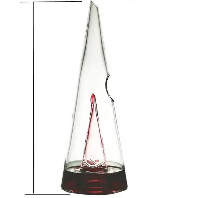 Verre à décanter pyramide | Verseur et séparateur de vin en cascade à action rapide