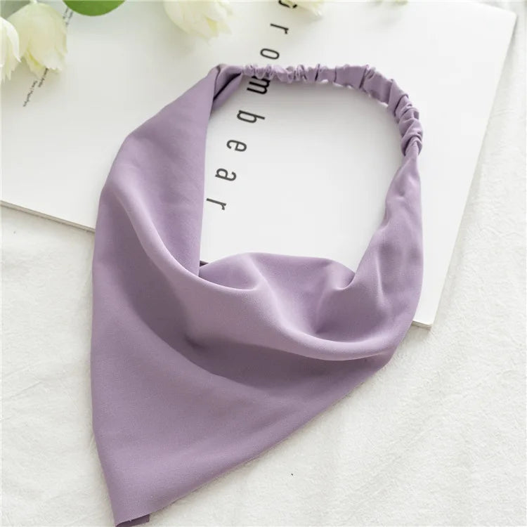 Bandana Vintage Fleurs d'Été 2022 – Accessoires de Cheveux Élégants pour Femmes et Filles