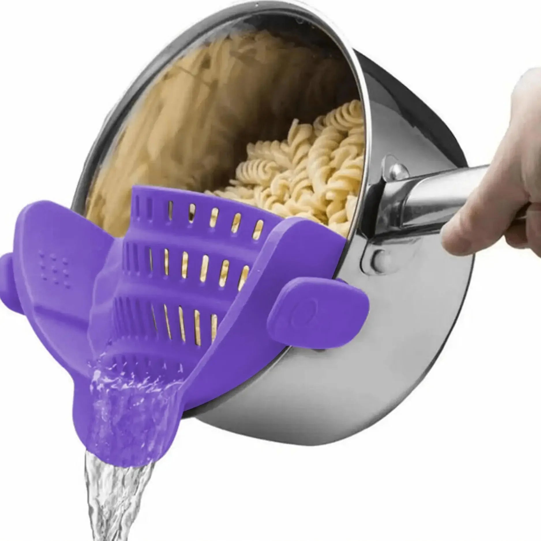 GourmetEssence Passoire en Silicone & Égouttoir | Lavez et égouttez facilement le riz, les pâtes et les légumes tout en minimisant le désordre