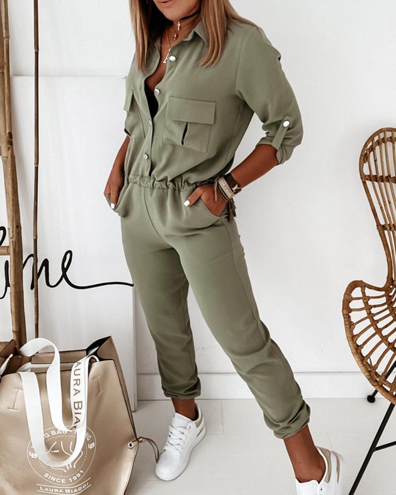 Yvette | Combinaison à Manches Longues et Taille Élastique