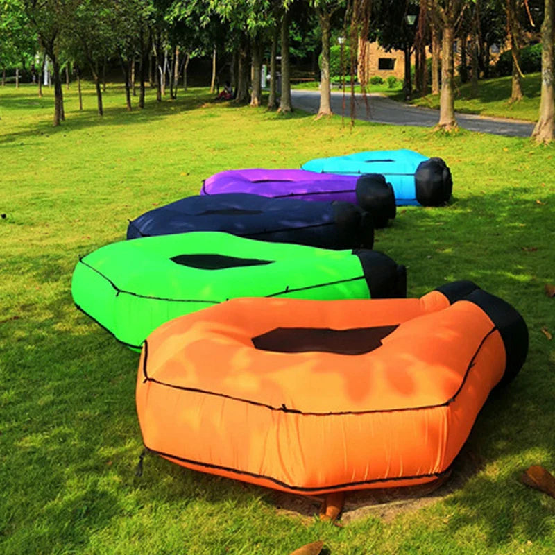Canapé Gonflable avec Ombre – Confortable et Imperméable pour Plage et Piscine