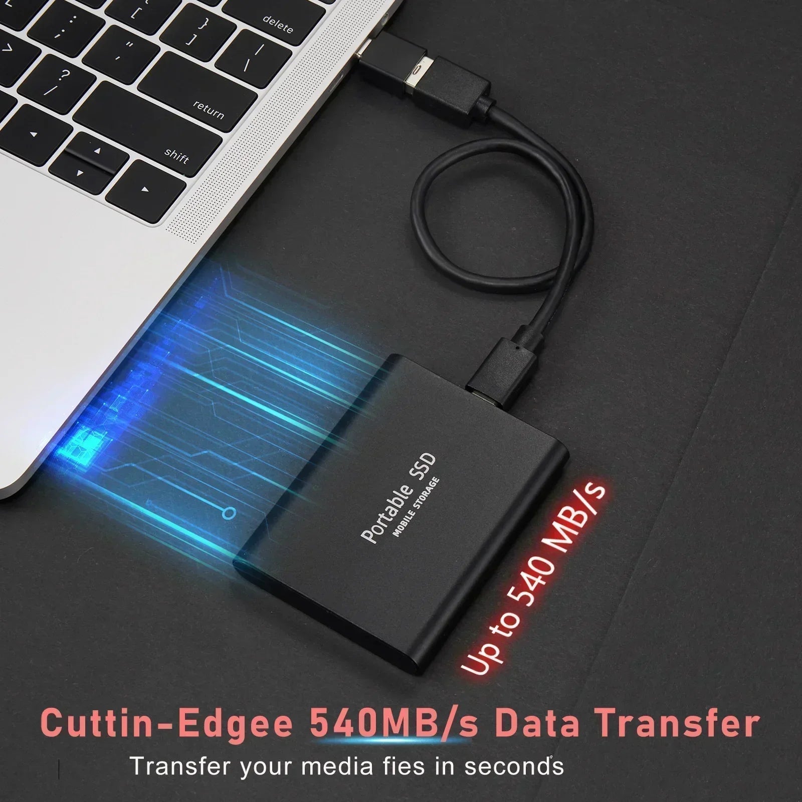 SSD Externe Ultra-Rapide 128 To – Stockage Compact et Fiable