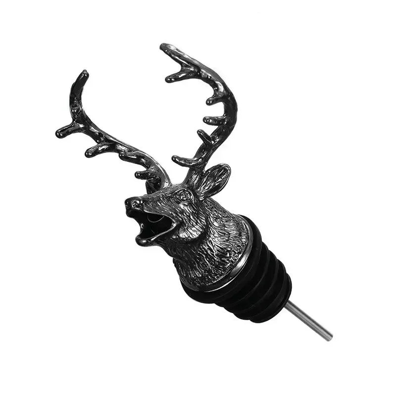 Verseur de vin en forme de tête de cerf - Élégant et Fonctionnel