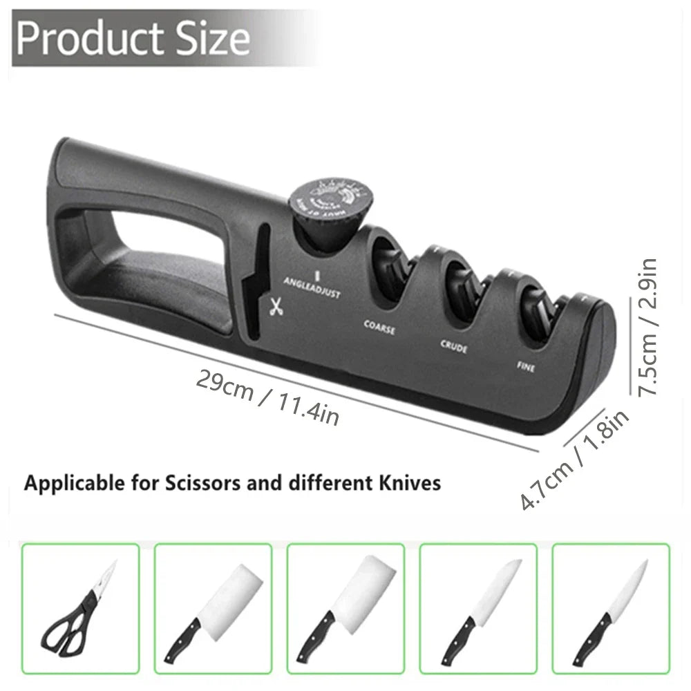 Affûteur de Couteaux Professionnel 4-en-1 (1+1 Gratuit) - EdgeSharp