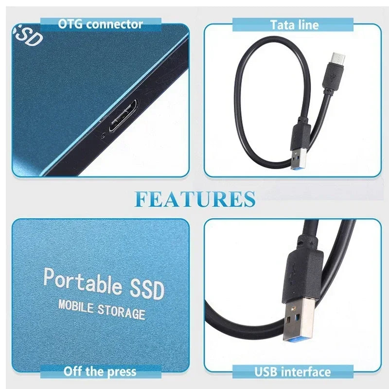 SSD Externe Ultra-Rapide 128 To – Stockage Compact et Fiable