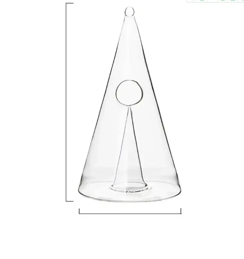 Verre à décanter pyramide | Verseur et séparateur de vin en cascade à action rapide