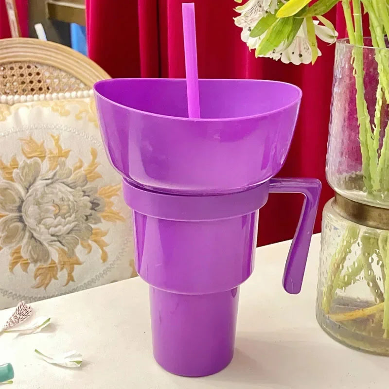 SipSnack Premium Tasse à boire | Gobelet 2-en-1 pour les snacks et les boissons, étanche aux éclaboussures et aux fuites, parfait pour les sous-bois.