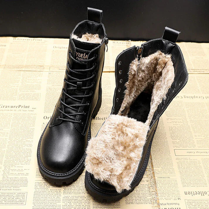 Bottes de neige pour femmes | Bottines chaudes et imperméables avec doublure en peluche