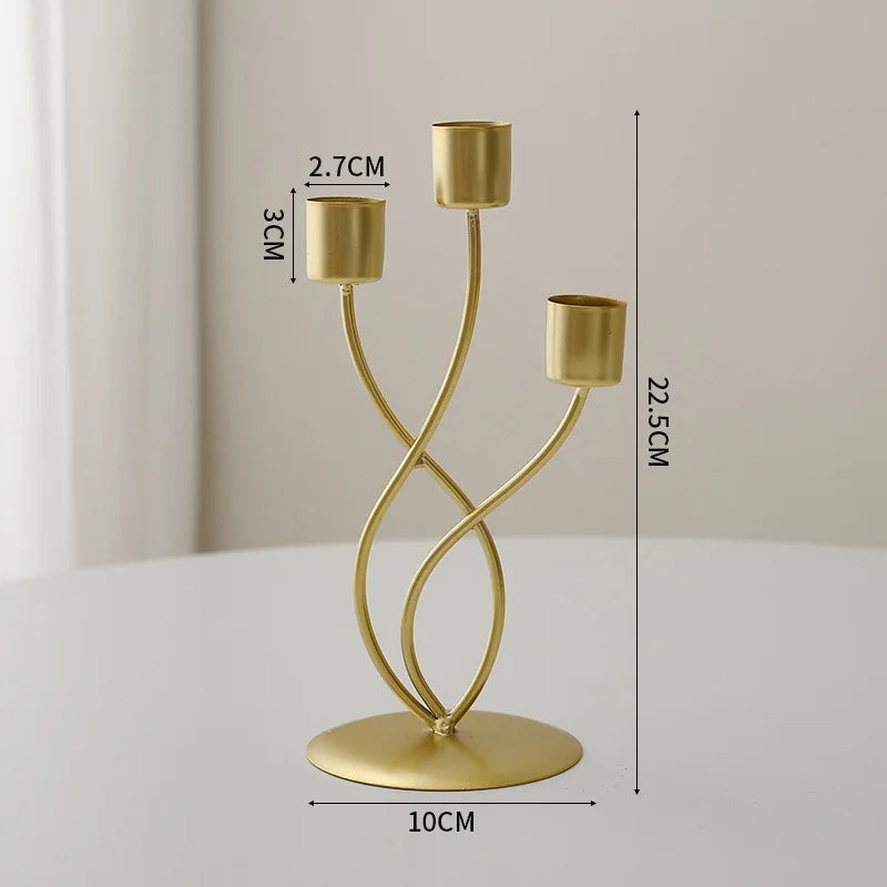1 Pièce Bougeoir Artisanat Simple Décoration de Bougie Nordique de Bureau