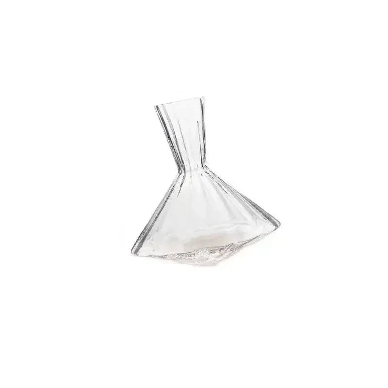 Carafe pivotante en verre de cristal | Carafe de 1,5 litre rotative à 360° pour le vin, le whisky et le champagne