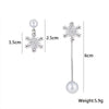 Boucles d'oreilles en goutte flocon de neige