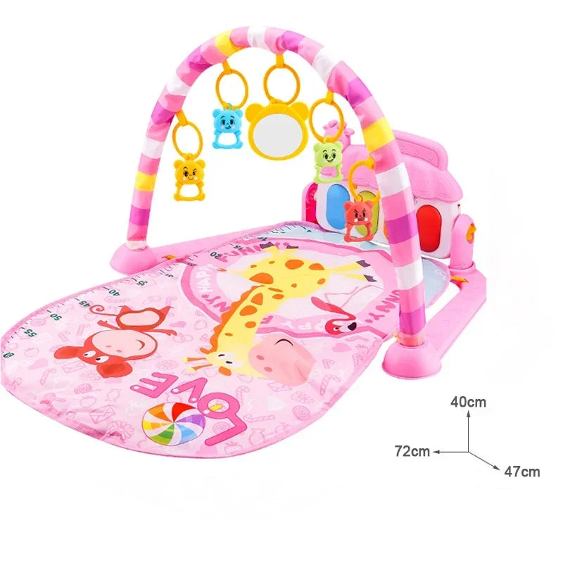 Tapis d'Activité Bébé – Tapis de Jeu Éducatif avec Musique et Activités Ludiques