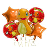 Ballons en Aluminium Pikachu et Charmander – Décoration de Fête pour Fans de Pokémon