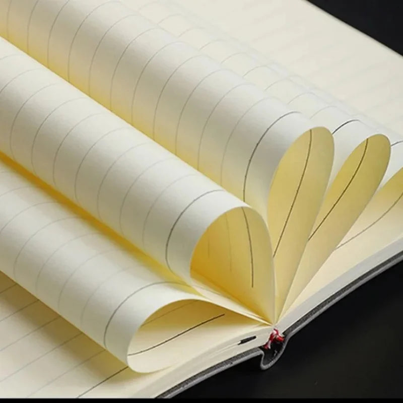 Cahier A5/A6 en PU avec aspect de peau de mouton | Cahier | Cahier ligné quotidien pour le travail ou les études