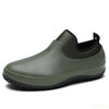 AquaElegance Bottes de Pluie Courtes pour Hommes | Chaussures en Caoutchouc Imperméables, Antidérapantes et Confortables, Idéales pour les Chefs et les Activités en Plein Air par Temps Pluvieux.