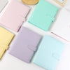 A5 classeur en cuir PU aux couleurs macarons | Planificateur | Album photo DIY et agenda en un