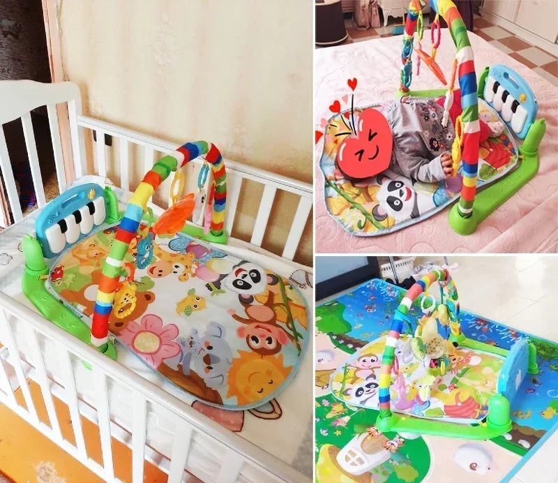 Tapis d'Activité Bébé – Tapis de Jeu Éducatif avec Musique et Activités Ludiques
