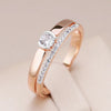 Bague luxueuse en zircon naturel