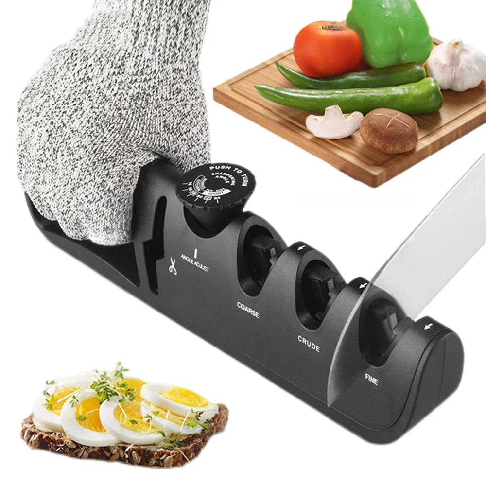Affûteur de Couteaux Professionnel 4-en-1 (1+1 Gratuit) - EdgeSharp