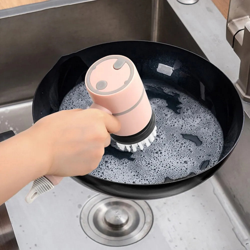 Brosse à Vaisselle Rotative Automatique avec Nettoyage Puissant - Scruba