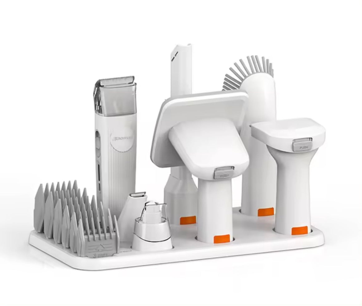 Tondeuse pour chiens et chats avec aspirateur intégré - GroomMaster Pro