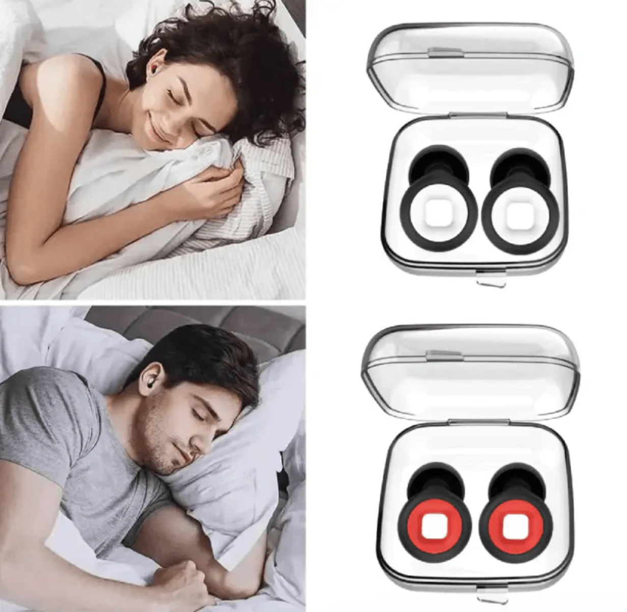 Bouchons d'oreilles Stoic Silencieux pour le Sommeil – Bouchons en Silicone Antibruit avec Confort Ultime
