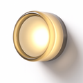 Applique Murale Ronde en Verre Moderne LED 1-Lumière