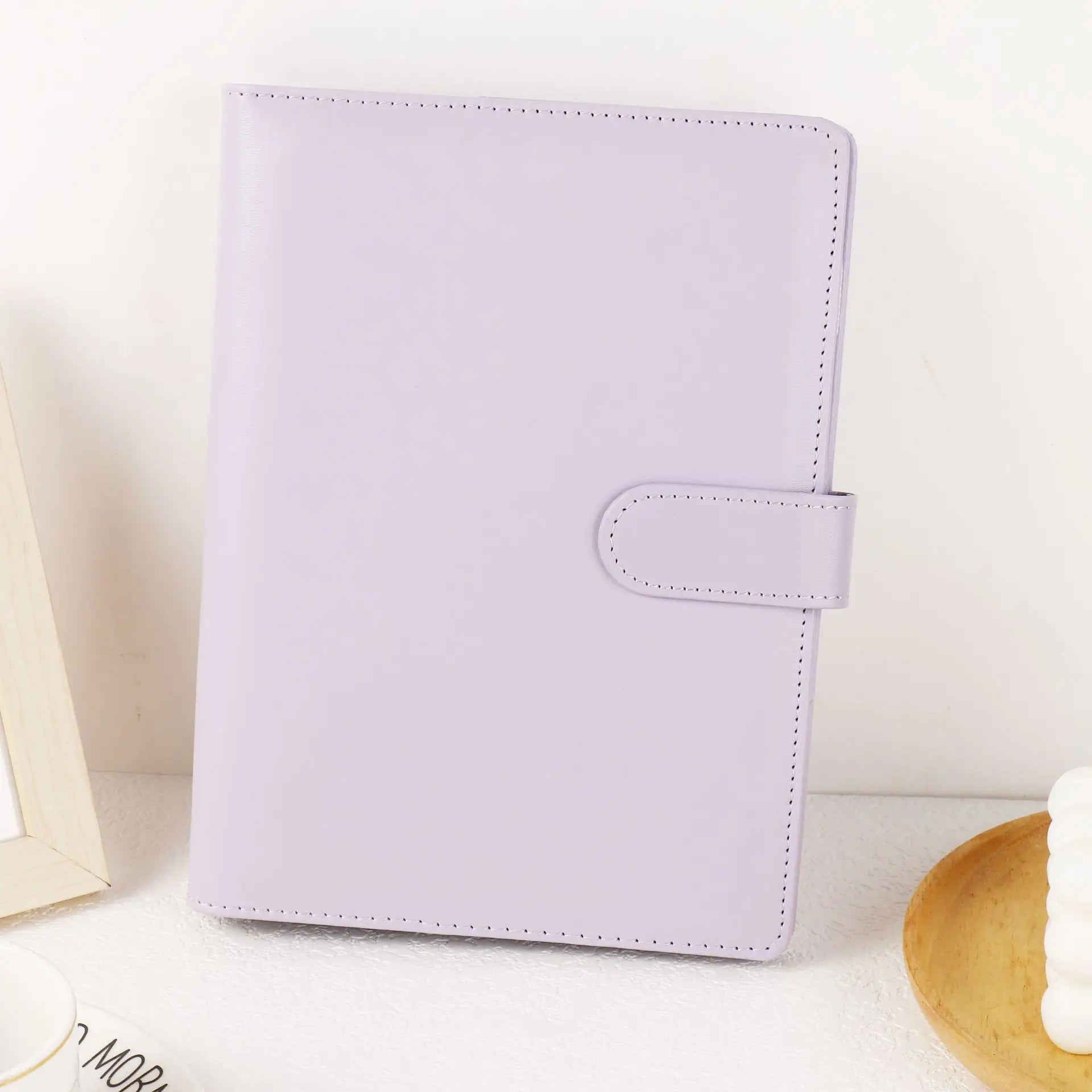 A5 classeur en cuir PU aux couleurs macarons | Planificateur | Album photo DIY et agenda en un