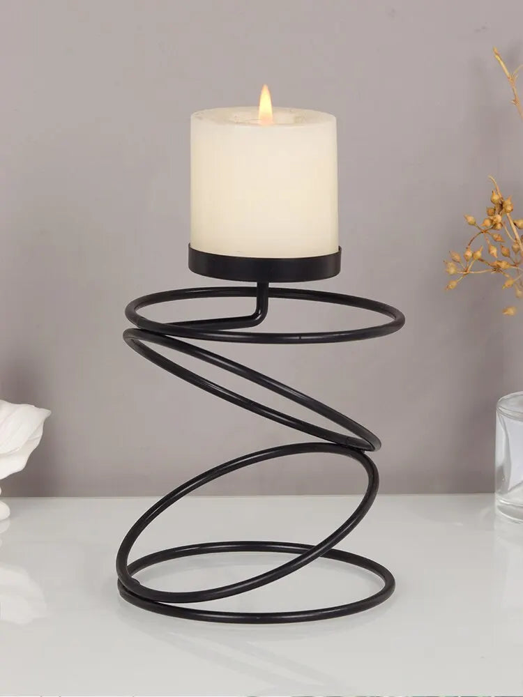 Bougeoir Spiralé Élégant – Pour une maison chaleureuse et stylée