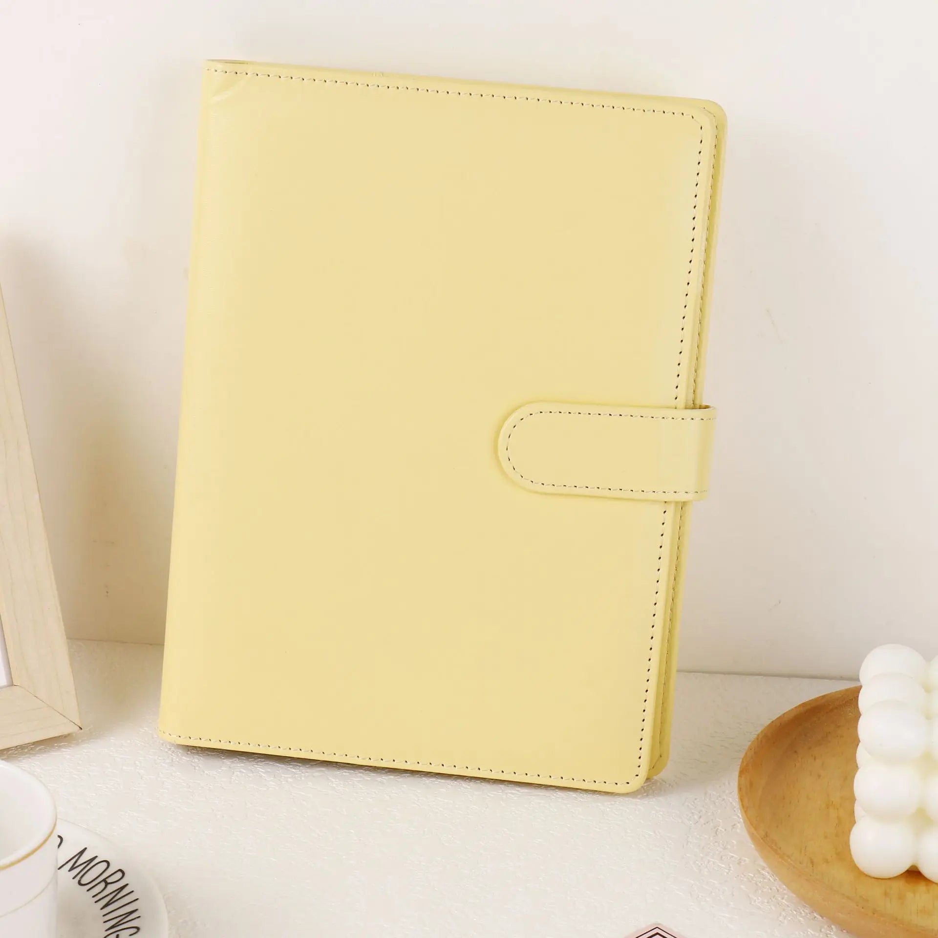 A5 classeur en cuir PU aux couleurs macarons | Planificateur | Album photo DIY et agenda en un