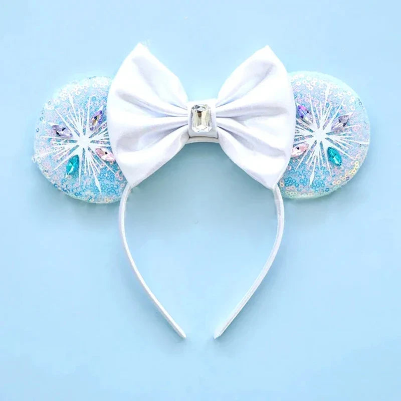Accessoires de cheveux Frozen – Bandeaux Elsa et Anna avec oreilles de Mickey Mouse pour filles