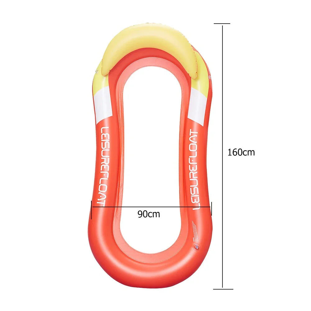 Hamac Aquatique Gonflable de Luxe - Lit Flottant Confortable pour Piscine et Plage