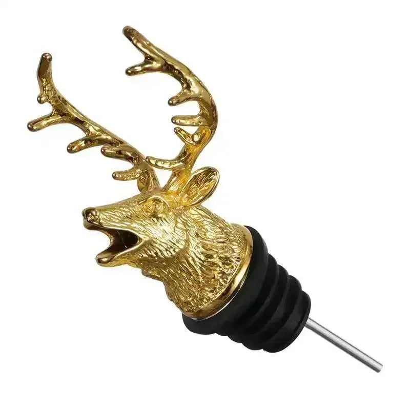 Verseur de vin en forme de tête de cerf - Élégant et Fonctionnel