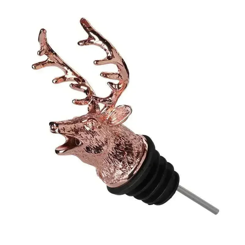 Verseur de vin en forme de tête de cerf - Élégant et Fonctionnel