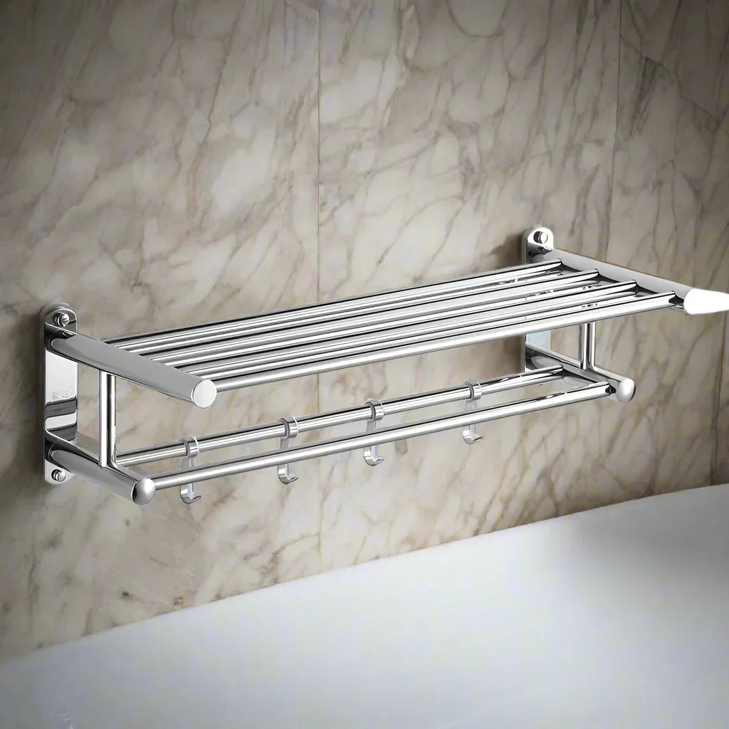 SteelRack - Porte-serviettes en Acier Inoxydable de Haute Qualité - Tige de Serviette Moderne et Durable