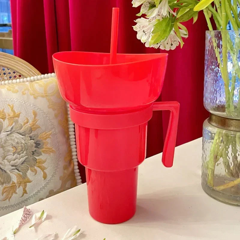 SipSnack Premium Tasse à boire | Gobelet 2-en-1 pour les snacks et les boissons, étanche aux éclaboussures et aux fuites, parfait pour les sous-bois.