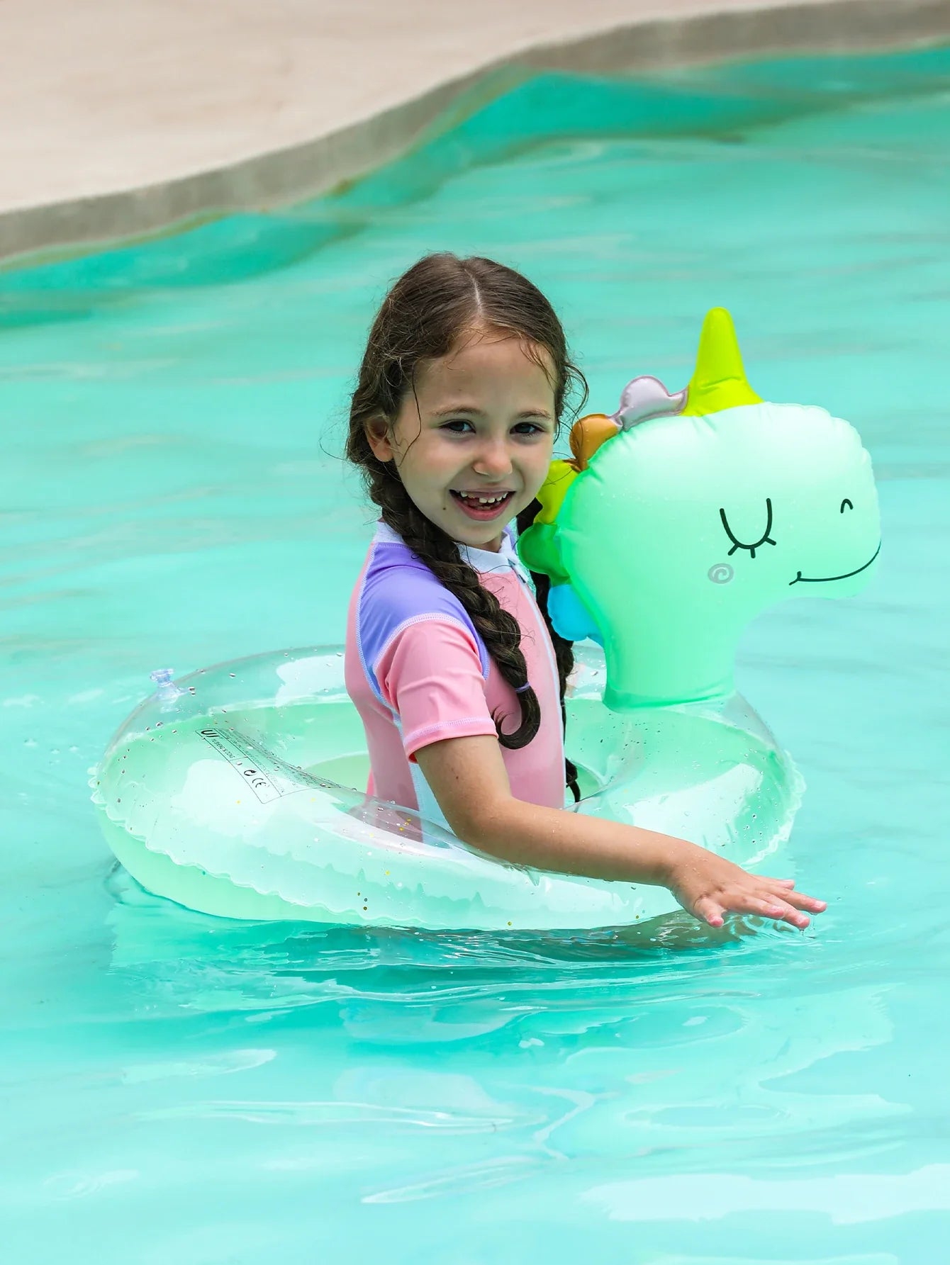 Bouée Gonflable pour Enfants – Bouée Dino pour le Plaisir d'Été et les Activités Aquatiques