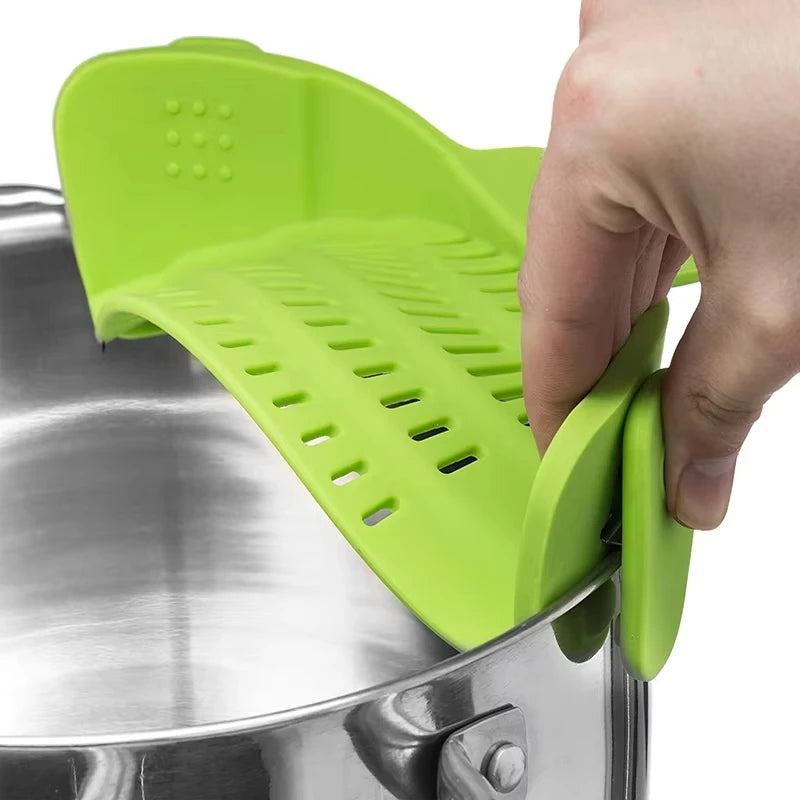 GourmetEssence Passoire en Silicone & Égouttoir | Lavez et égouttez facilement le riz, les pâtes et les légumes tout en minimisant le désordre