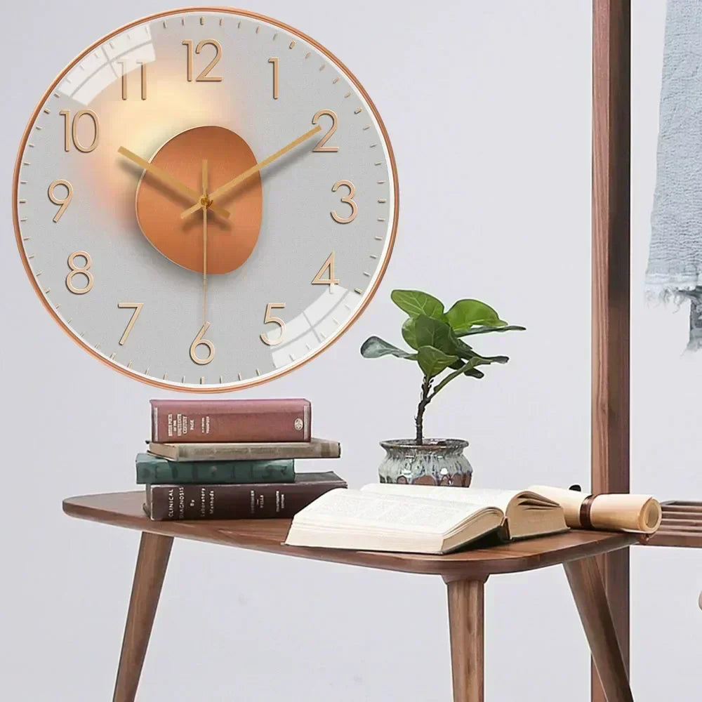 Timeless Whisper™ | Horloge Murale Classique Silencieuse | Design Non-Tictac pour Décor de Chambre et Bureau