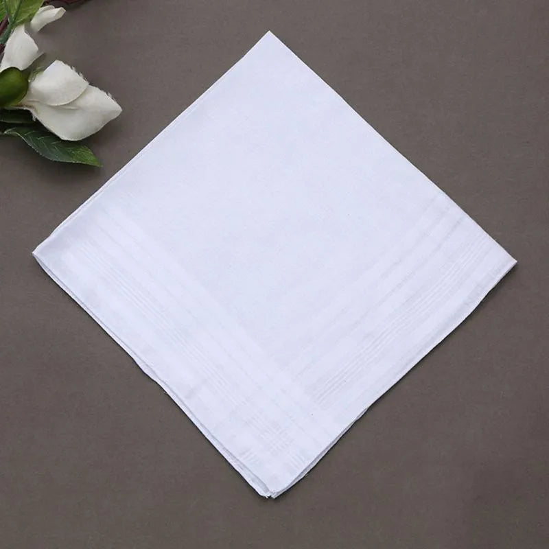 3Pcs Hommes Femmes 100% Coton Mouchoirs