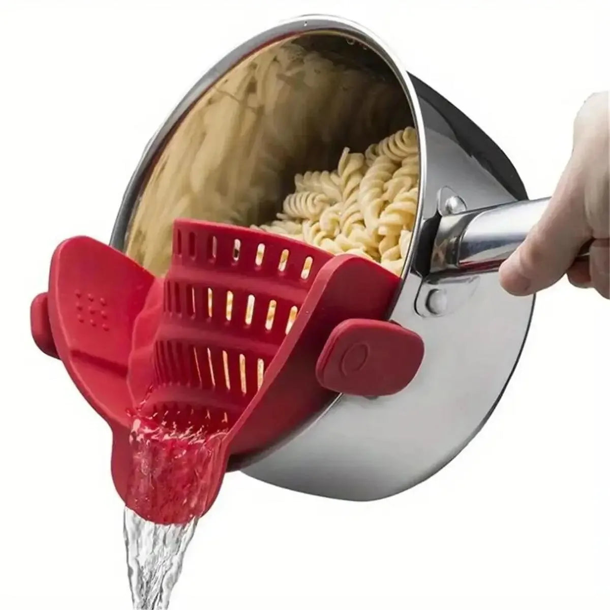 GourmetEssence Passoire en Silicone & Égouttoir | Lavez et égouttez facilement le riz, les pâtes et les légumes tout en minimisant le désordre