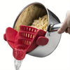 GourmetEssence Passoire en Silicone & Égouttoir | Lavez et égouttez facilement le riz, les pâtes et les légumes tout en minimisant le désordre
