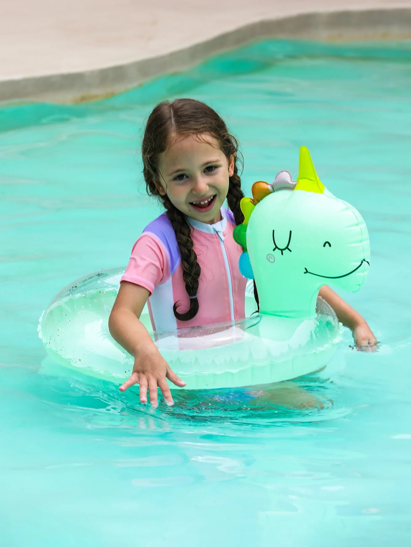 Bouée Gonflable pour Enfants – Bouée Dino pour le Plaisir d'Été et les Activités Aquatiques