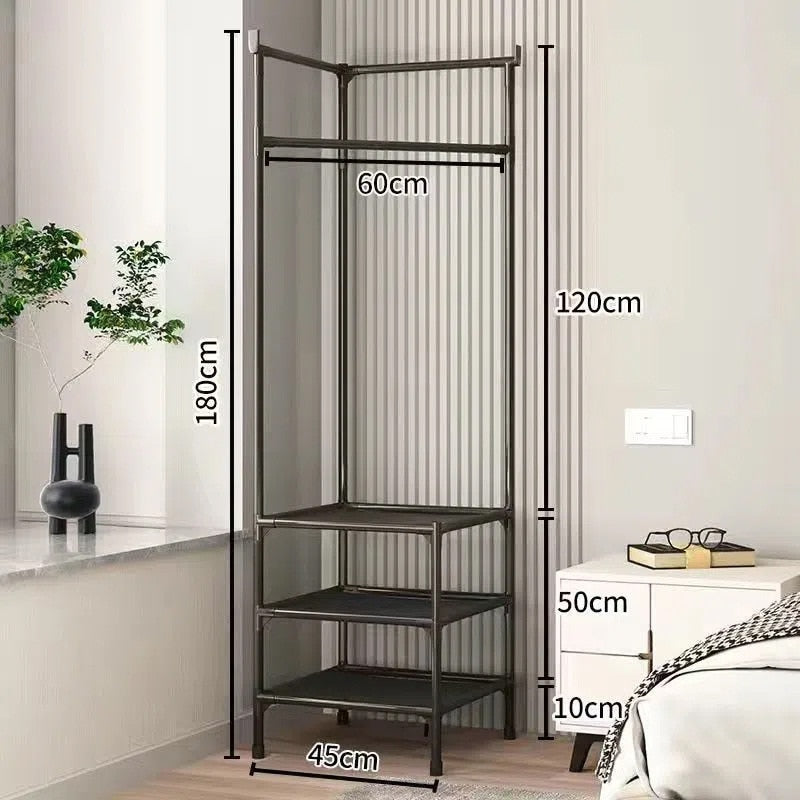 Étagère d'angle EleganceHaven | Rack à vêtements élégant et gain de place pour tous les intérieurs