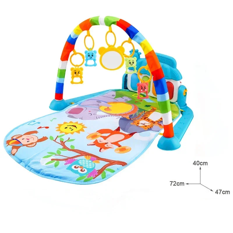 Tapis d'Activité Bébé – Tapis de Jeu Éducatif avec Musique et Activités Ludiques