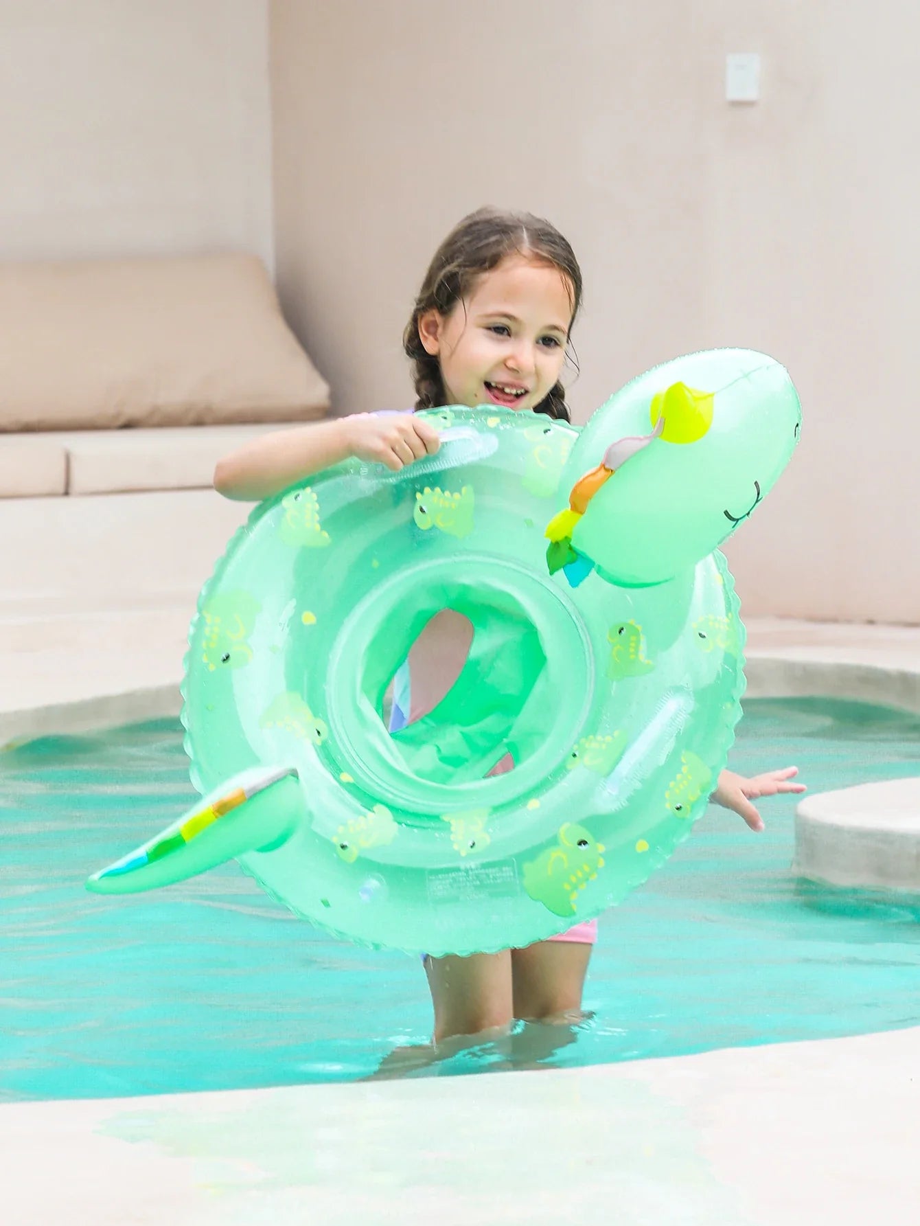 Bouée Gonflable pour Enfants – Bouée Dino pour le Plaisir d'Été et les Activités Aquatiques