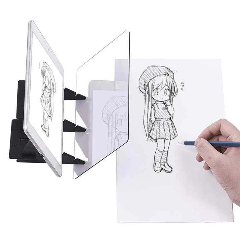 Tableau de projection et de réflexion | Tableau de peinture et d'esquisse avec support réglable