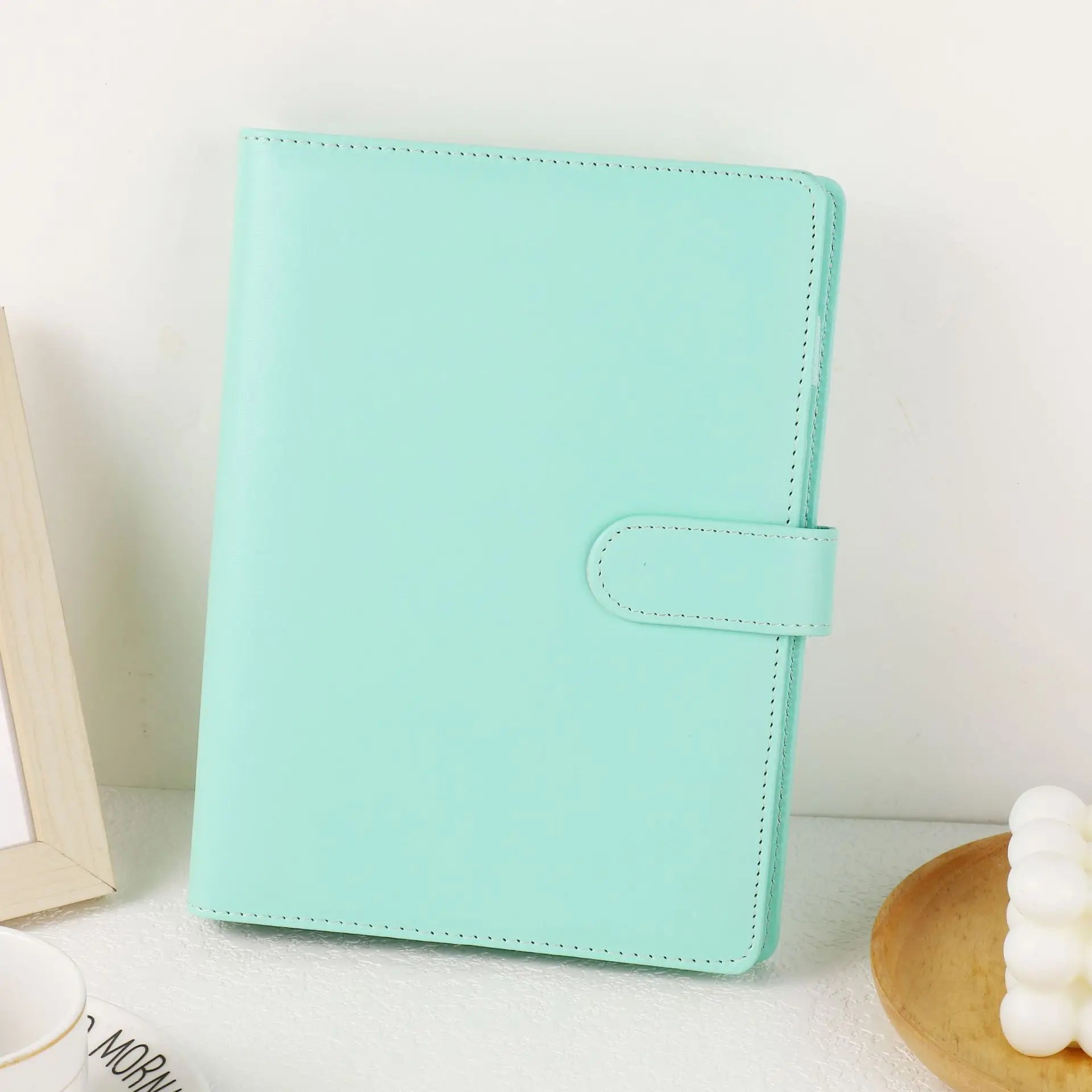 A5 classeur en cuir PU aux couleurs macarons | Planificateur | Album photo DIY et agenda en un