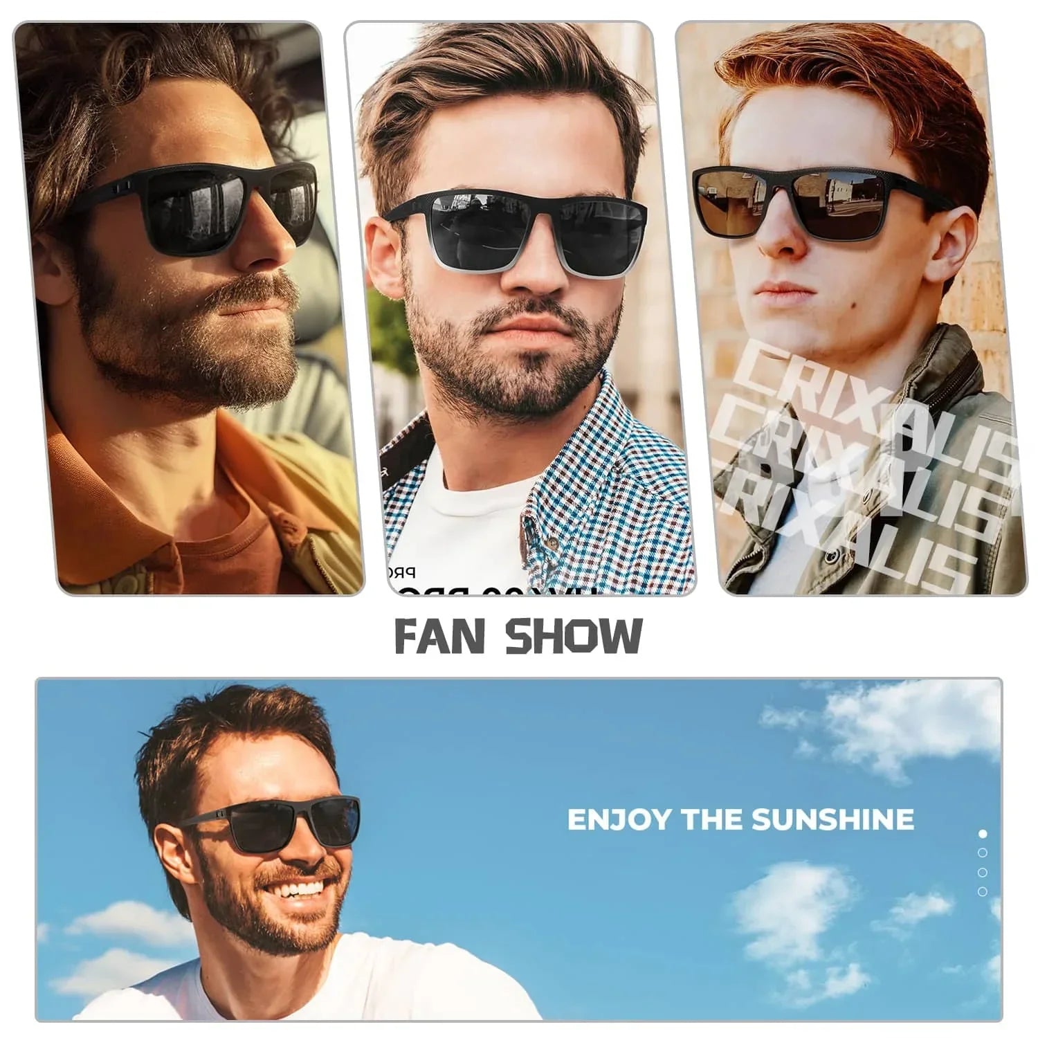AquaShield Lunettes de Soleil Polarisées 3-Pack – Protégé et Stylé