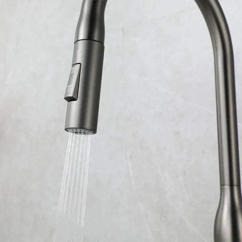SteelFlow – Robinet de cuisine avec douchette extractible
